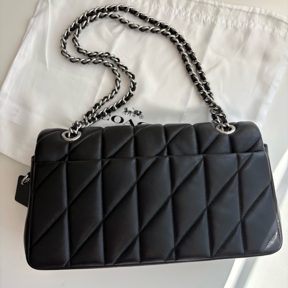 Coach Tabby 26 Shoulder Bag, Black/ Silver Hardware NWOT - Picture 6 of 16